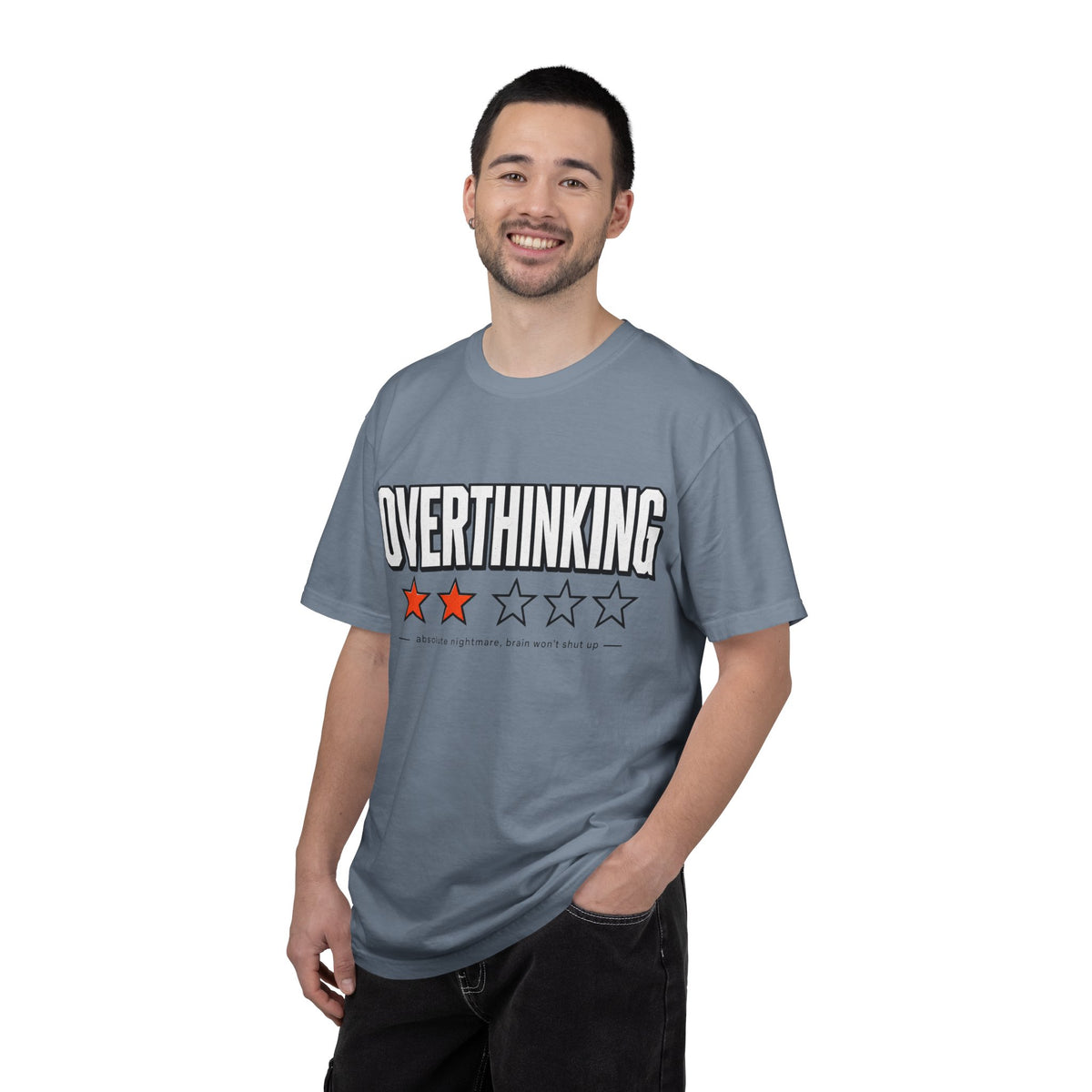 Overthinking Score T Shirt - Relatable Mental Health Graphic Tee