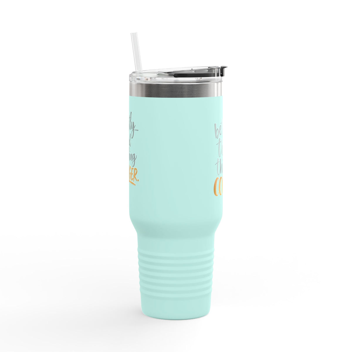 40oz Insulated Travel Mug - “I Bet You Think This Is Coffee” Funny Tumbler, Stainless Steel Thermal Cup with Handle & Straw