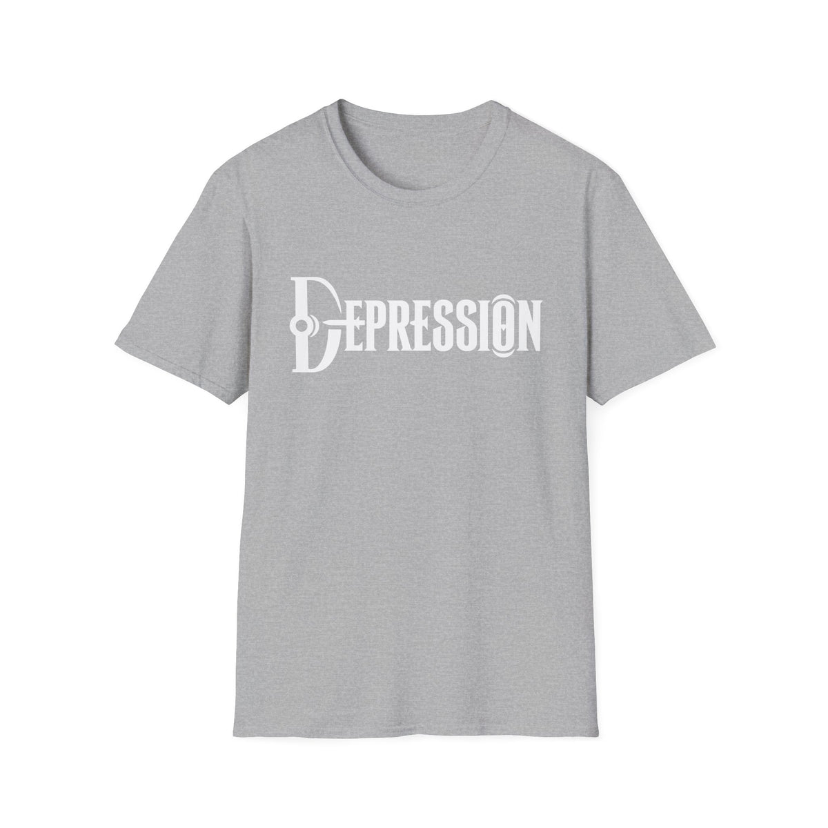 Depression Awareness T-Shirt - Stylized Keyhole Typography