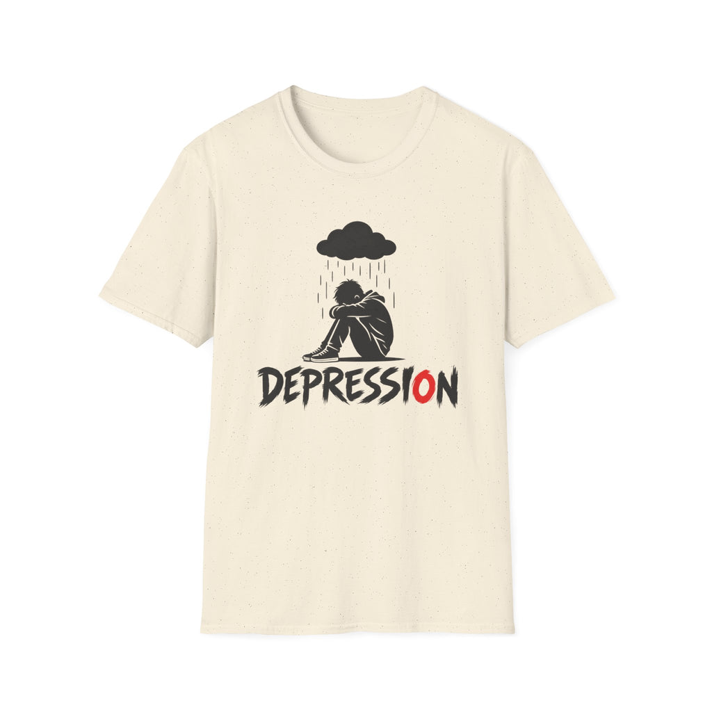 Depression Awareness T-Shirt - Rain Cloud Mental Health Tee