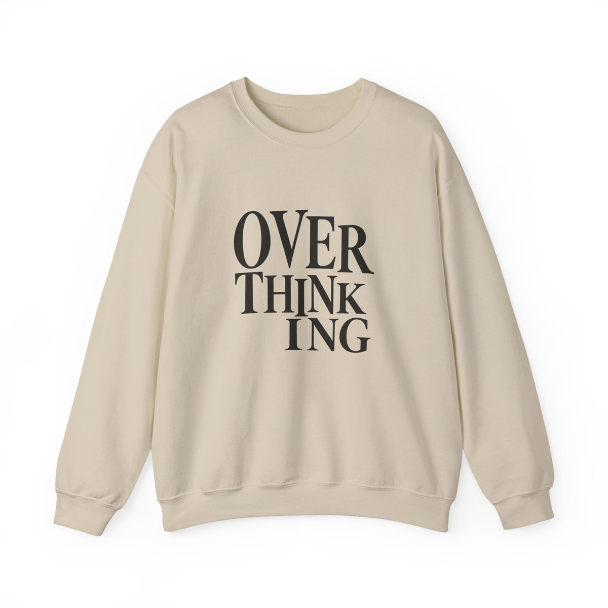 Overthinking Sweatshirt - Minimalist Anxiety Awareness Crewneck