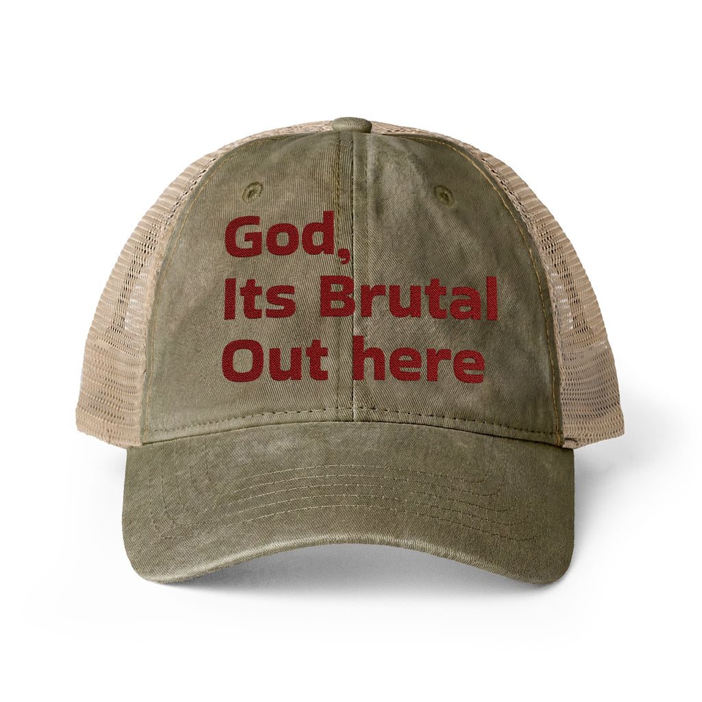 Women's Washed Mesh-Back Cap