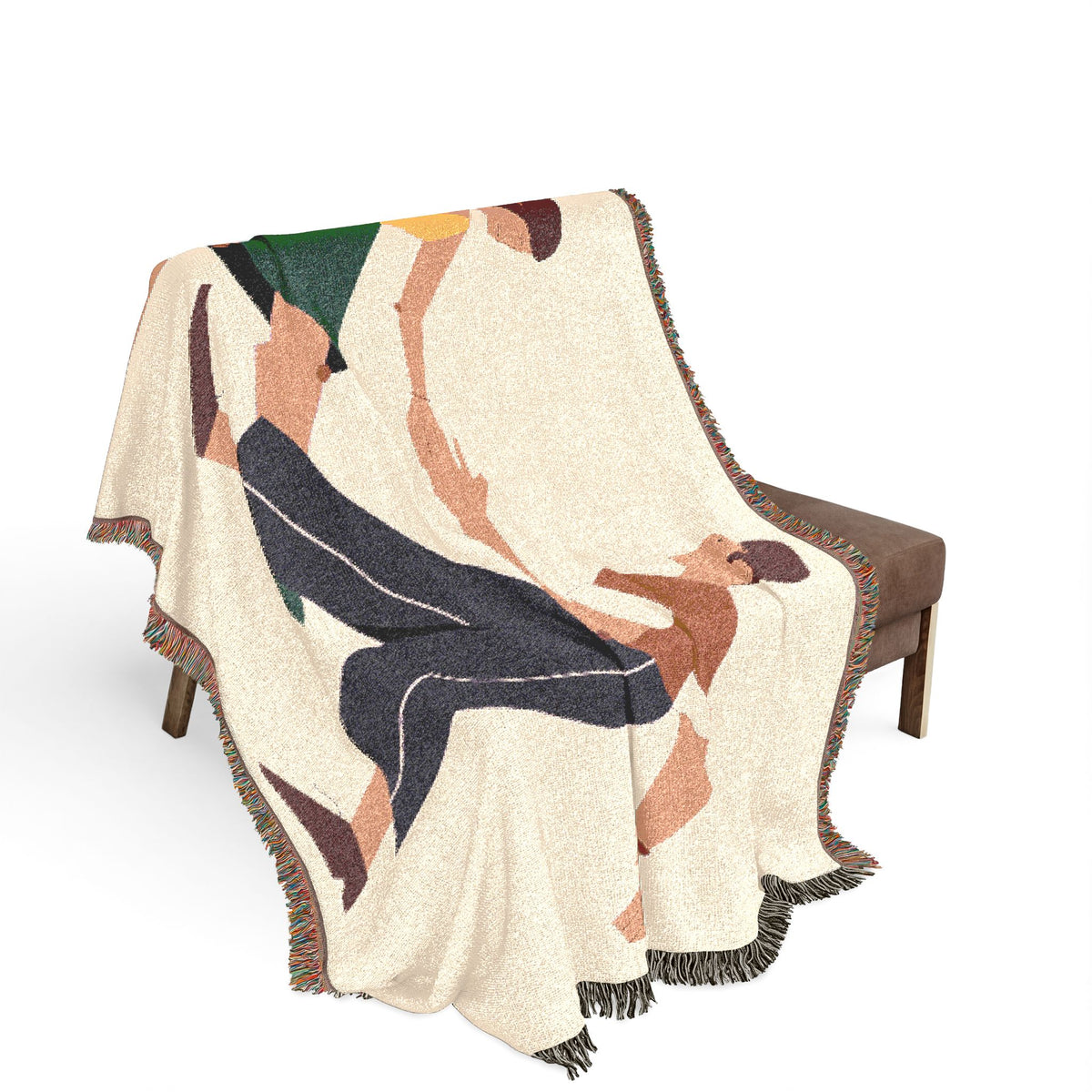Woven Blanket - Retro Swing Dance Couple Throw Blanket