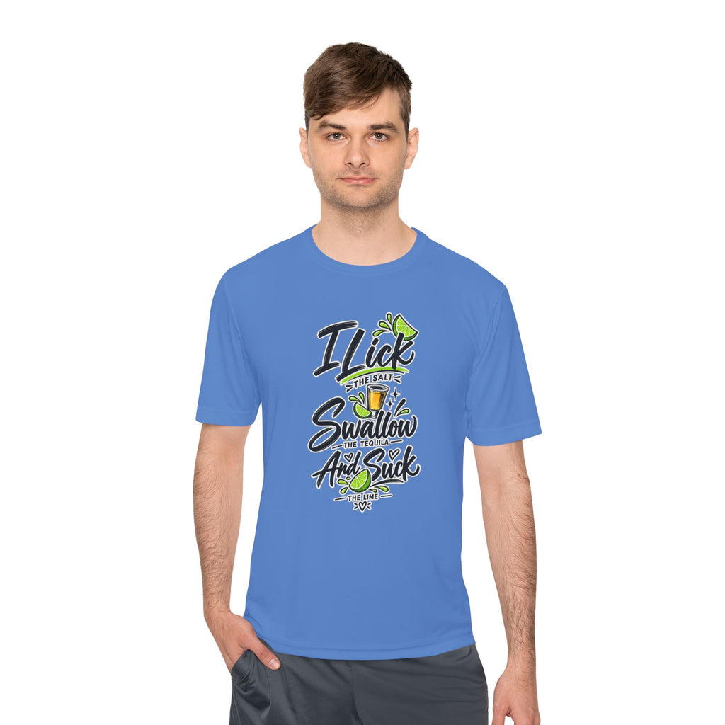 Graphic Tee - "I Lick the Salt, Swallow the Tequila and Suck the Lime" Funny Margarita Shirt
