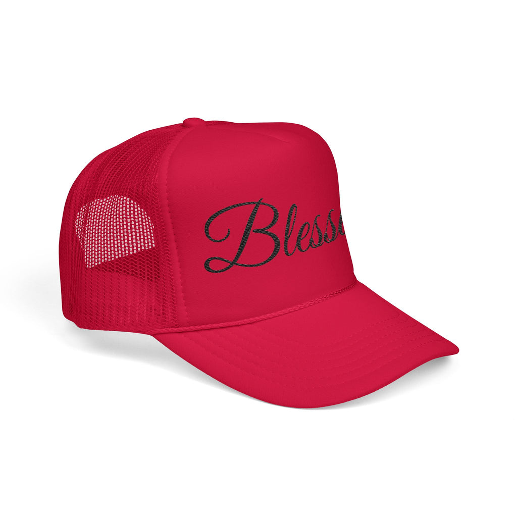 Blessed Trucker Hat - Script Foam Cap