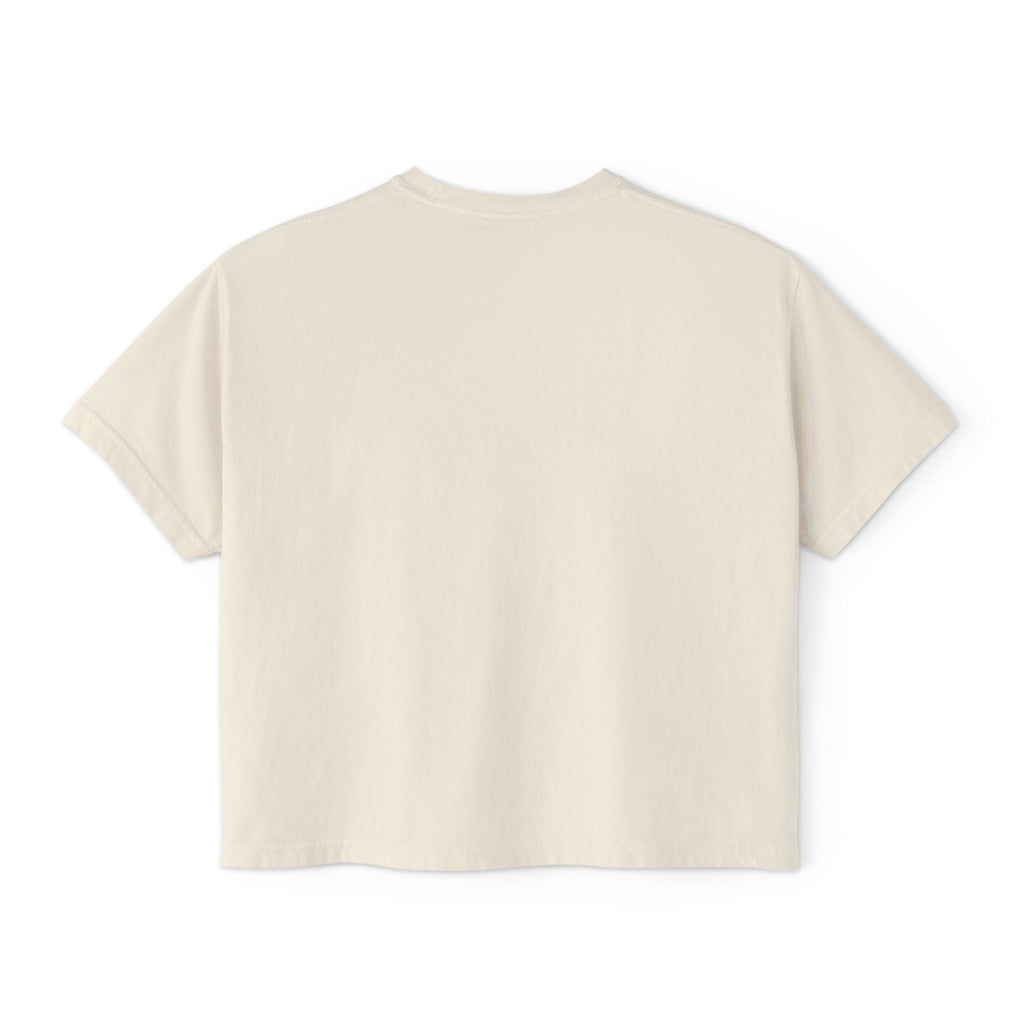 Boxy Tee - "my neck, my back / my anxiety attacks" Minimalist Anxiety Awareness Crop Top