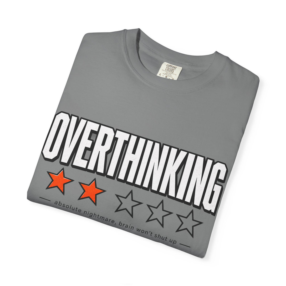 Overthinking Score T Shirt - Relatable Mental Health Graphic Tee