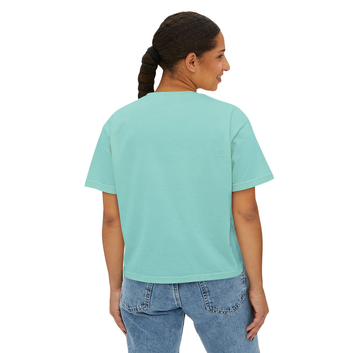 Boxy Tee - "my neck, my back / my anxiety attacks" Minimalist Anxiety Awareness Crop Top