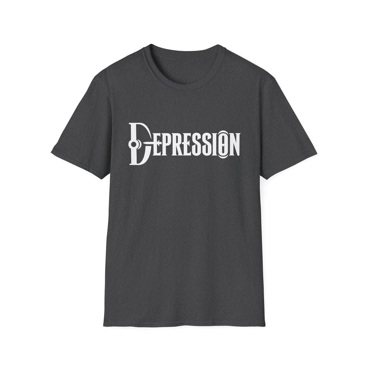 Depression Awareness T-Shirt - Stylized Keyhole Typography