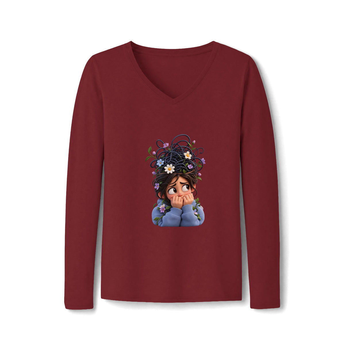 Floral Daydream V-Neck Tee